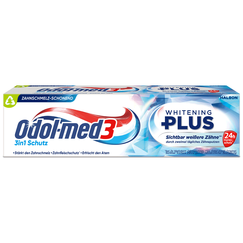 Bild: Odol-med3 Zahnpasta 3in1 Schutz Whitening Plus 