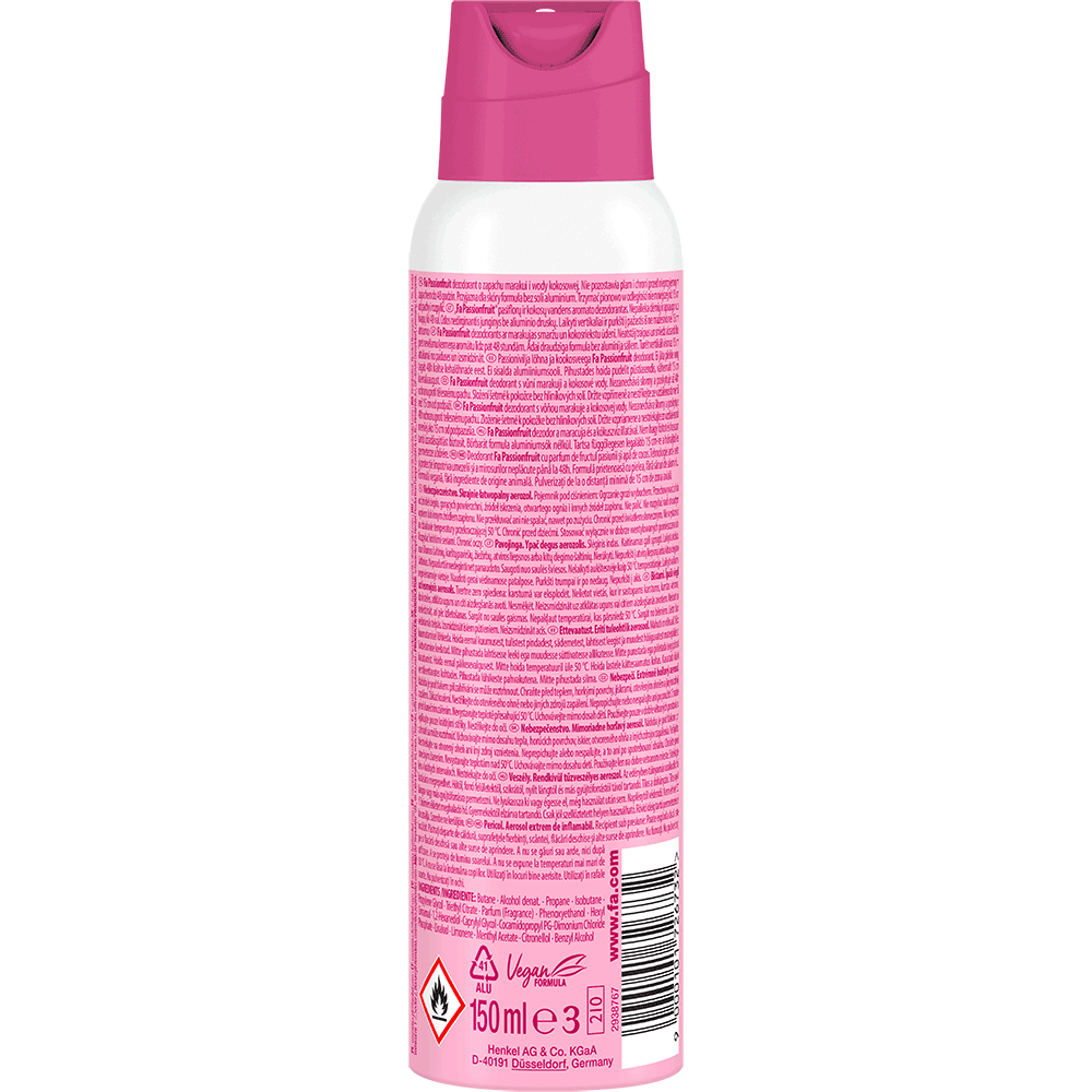 Bild: Fa Deo Spray Feel Refreshed Passionfruit 