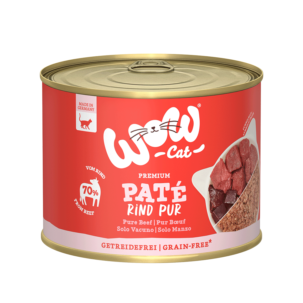 Bild: WOW Cat Premium Paté Rind Pur 