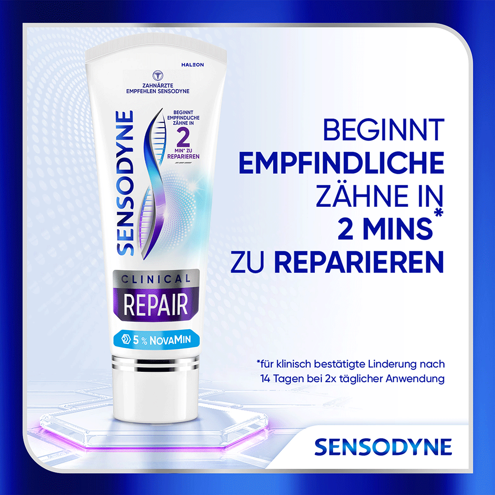 Bild: SENSODYNE Zahnpasta Clinical Repair 