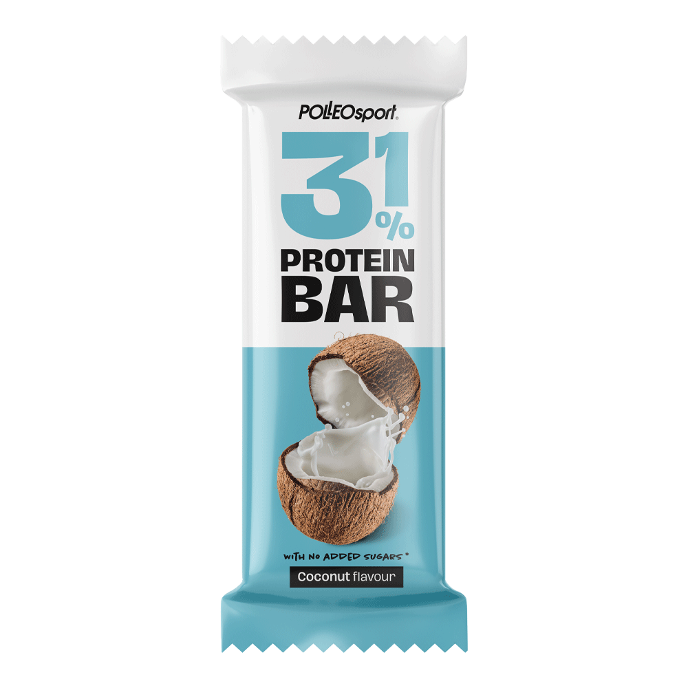 Bild: POLLEOsport Protein Bar 31% Coconut 