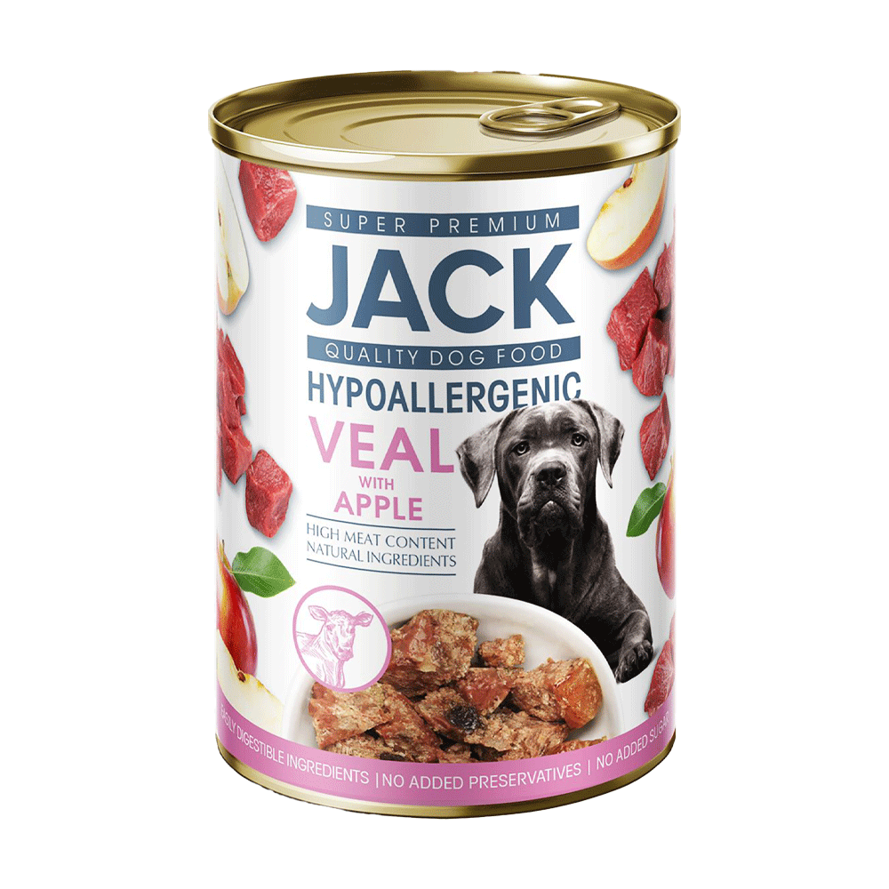 Bild: Jack Hundefutter Hypoallergenic Kalbfleisch mit Apfel 