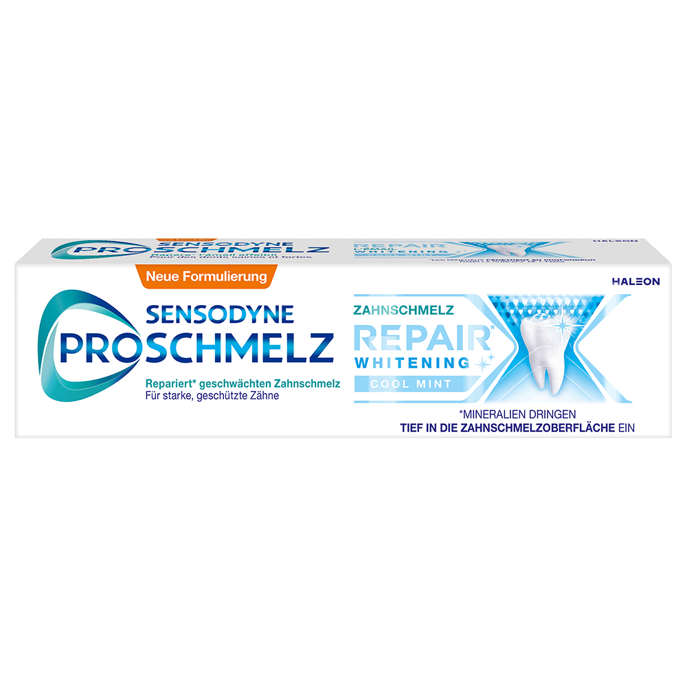 Bild: SENSODYNE Proschmelz Zahnpasta Zahnschmelz Repair Whitening Cool Mint 