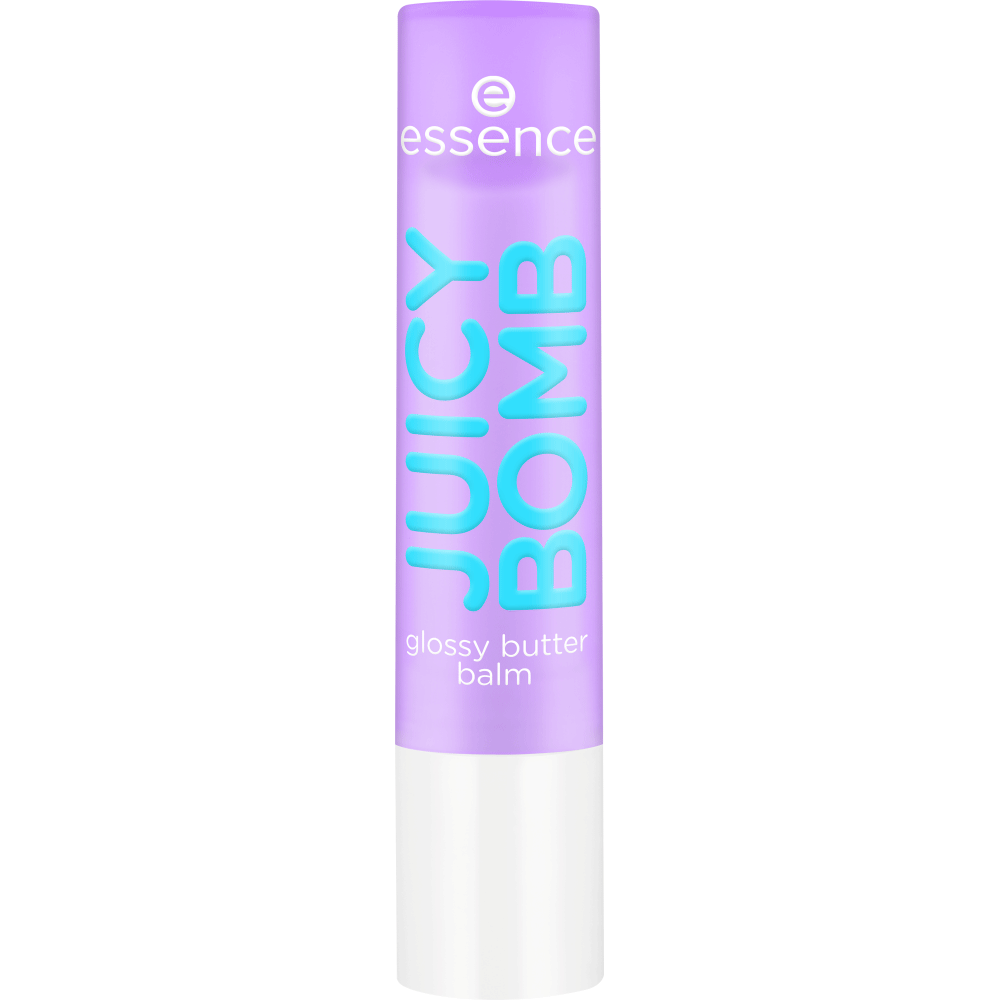 Bild: essence JUICY BOMB glossy butter balm So Berry Cute