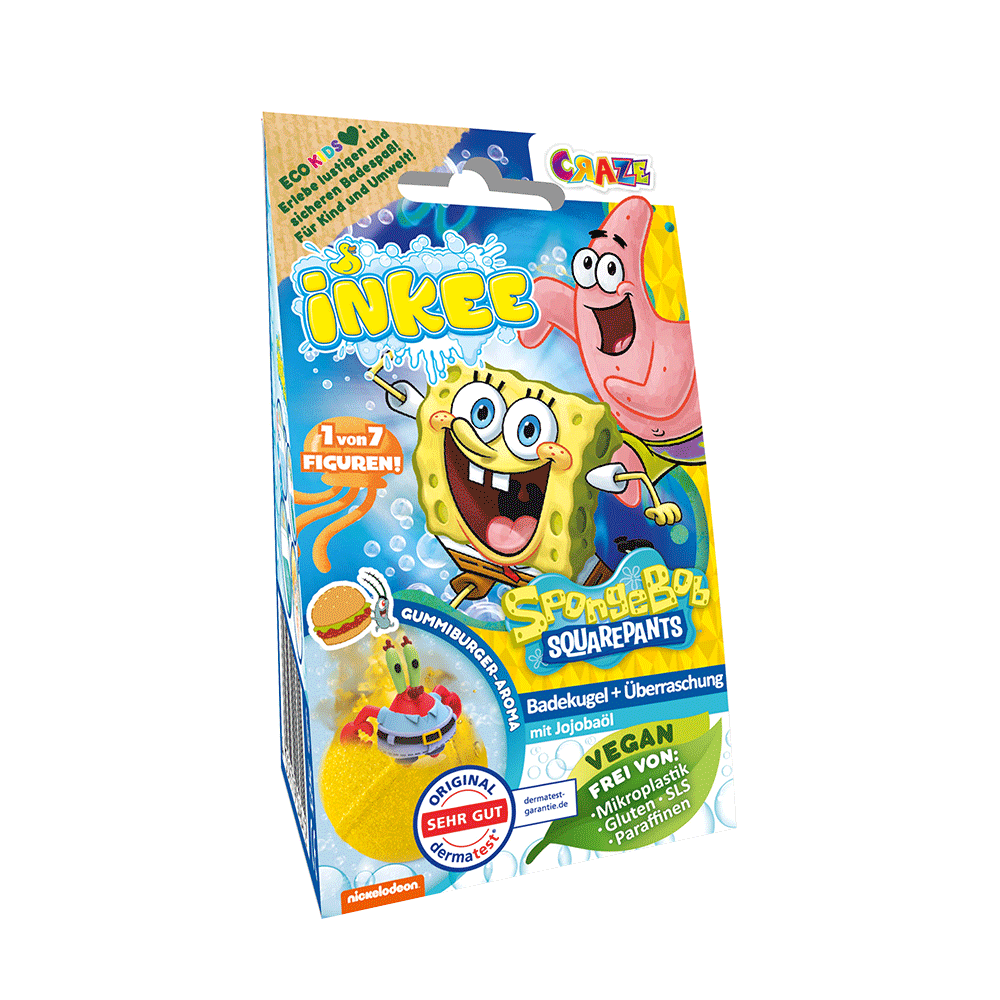 Bild: Craze Inkee Badekugel und Überraschung Spongebob 