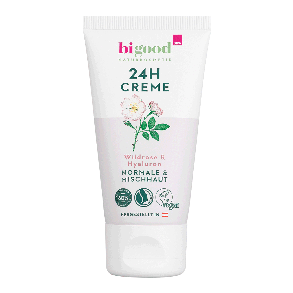 Bild: bi good 24h Creme Wildrose & Hyaluron 