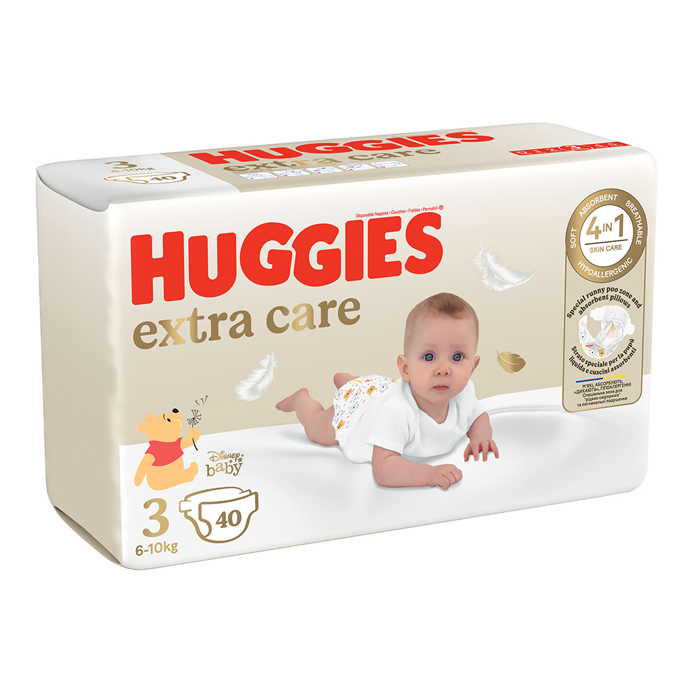 Bild: Huggies Extra Care Windel Größe 3, 6kg - 10kg 