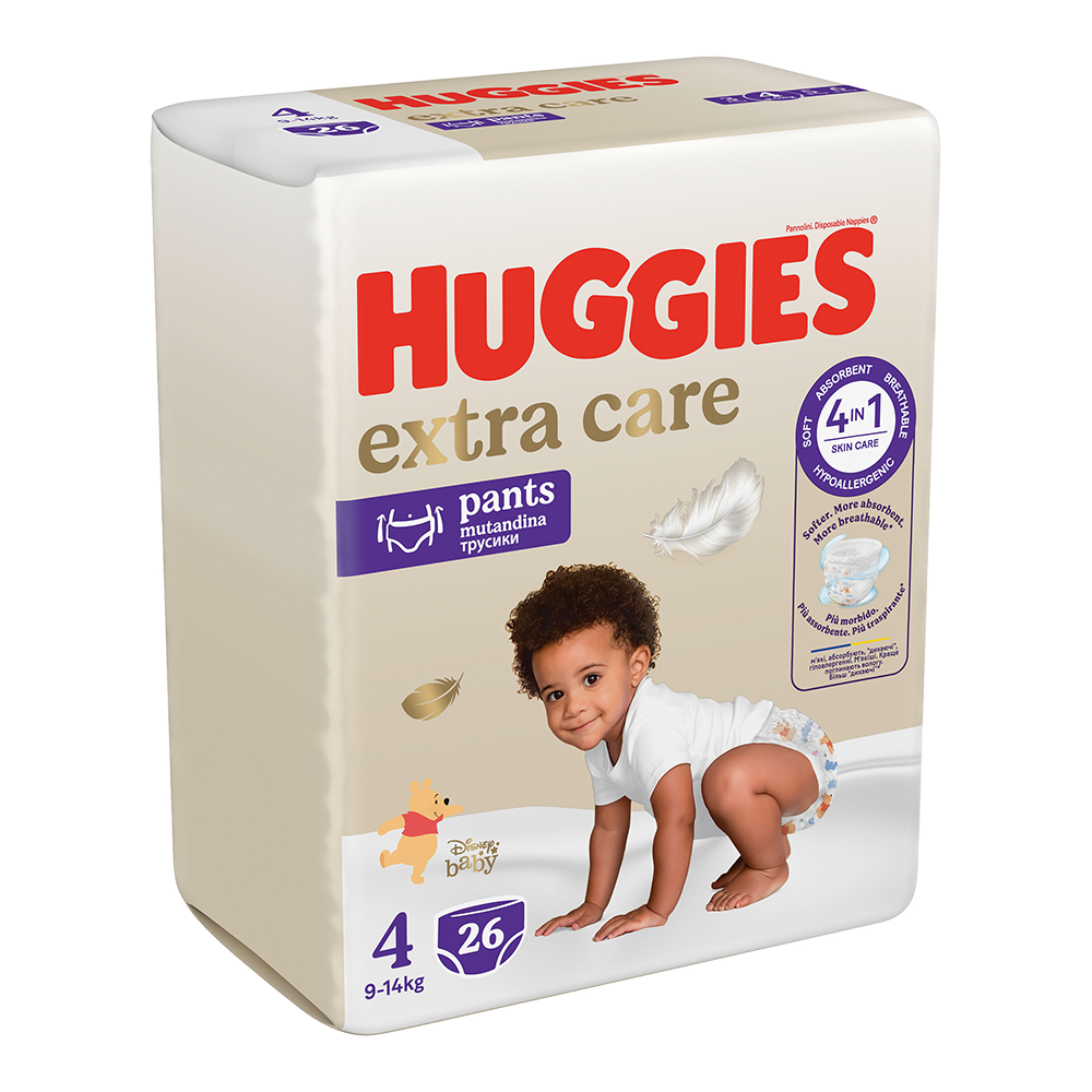 Bild: Huggies Extra Care Pants Größe 4, 9kg - 14kg 