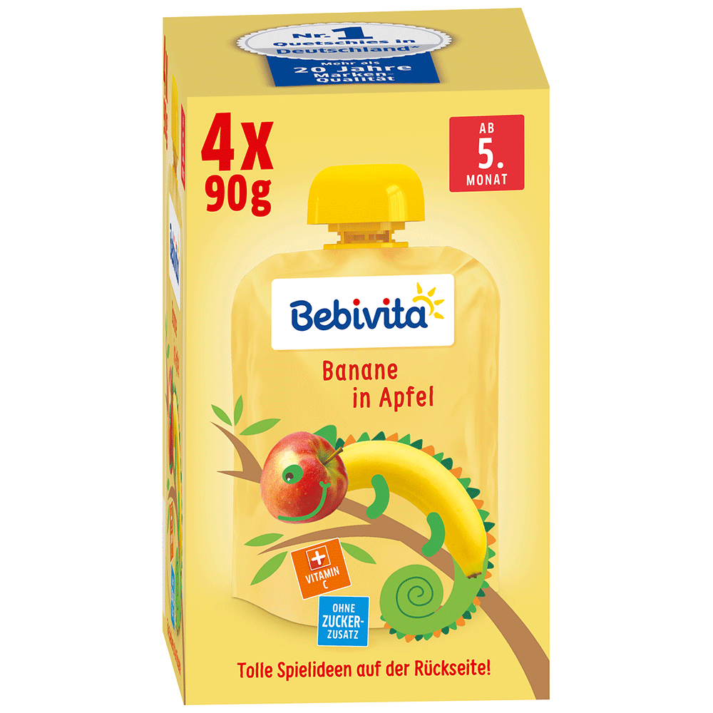 Bild: Bebivita Quetschie Banane in Apfel 