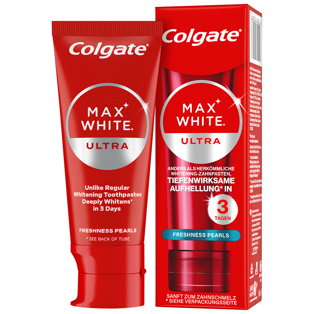 Bild: Colgate Zahnpasta Max White Ultra Freshness Pearls 