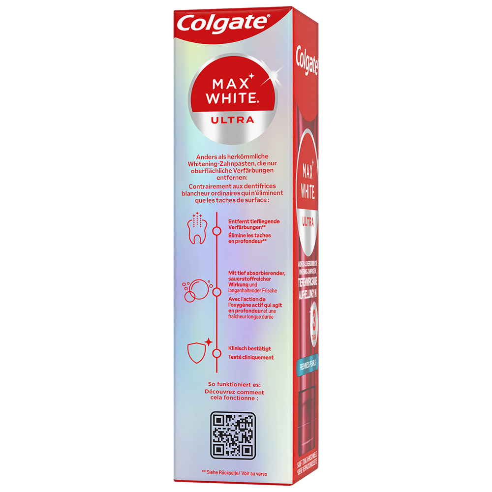 Bild: Colgate Zahnpasta Max White Ultra Freshness Pearls 