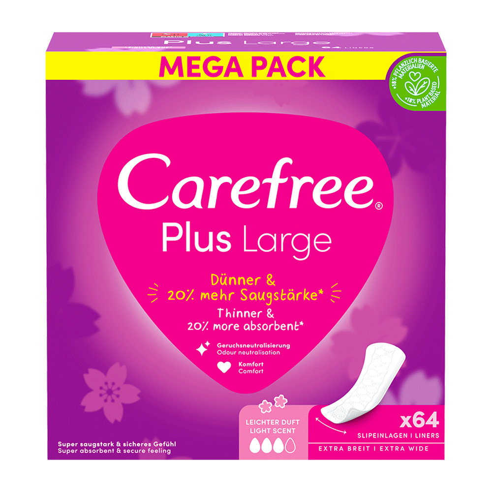 Bild: Carefree Plus Slipeinlagen Plus Large 