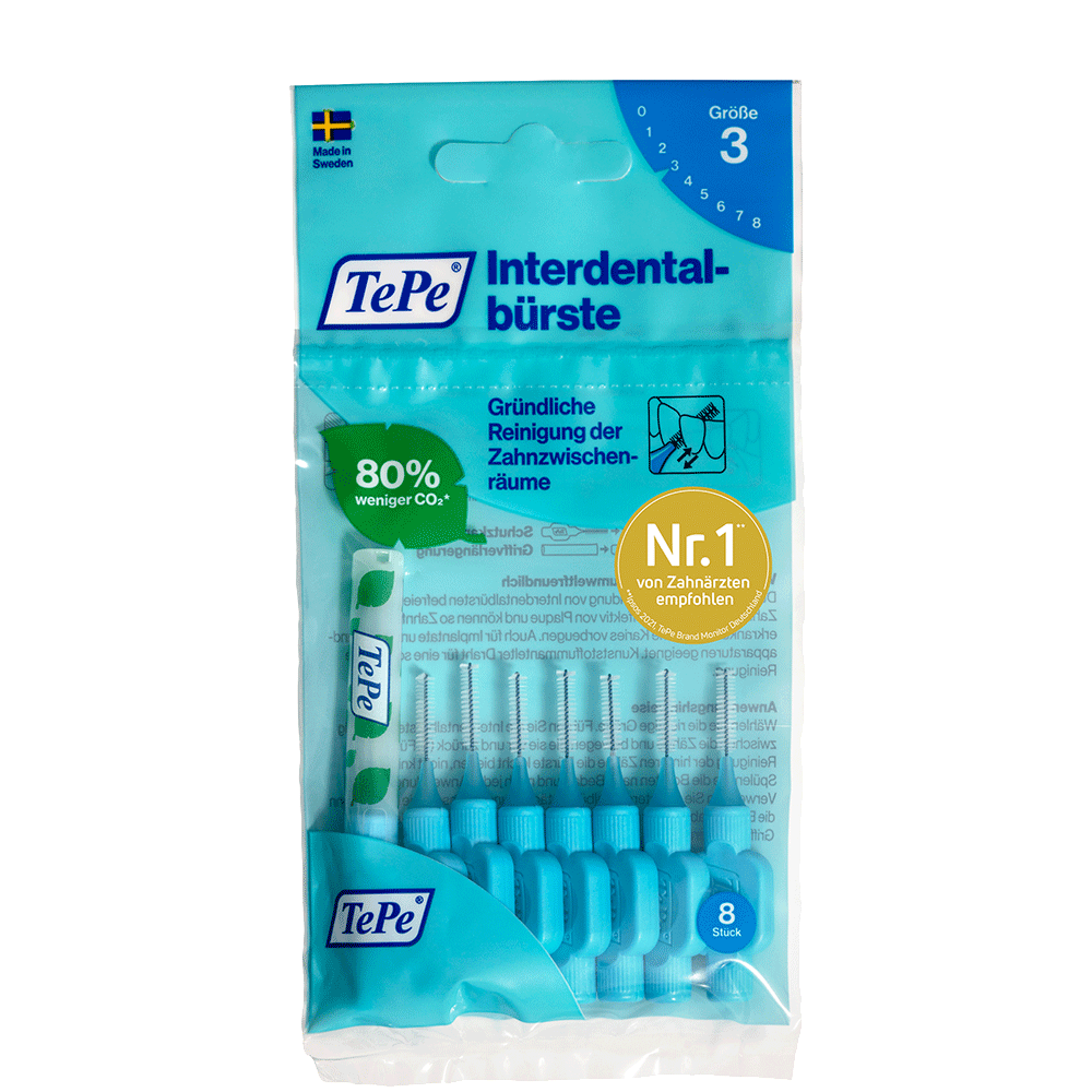 Bild: TePe Interdentalbürsten blau 0.6mm 