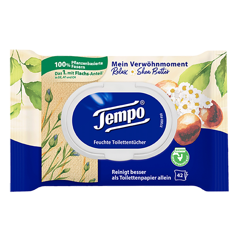 Bild: Tempo Feuchtes Toilettenpapier Shea Butter 