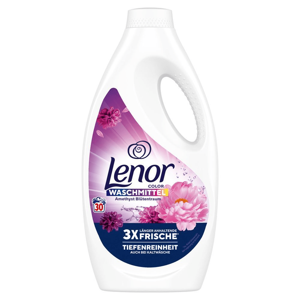 Bild: Lenor Color Flüssigwaschmittel Amethyst Blütentraum 