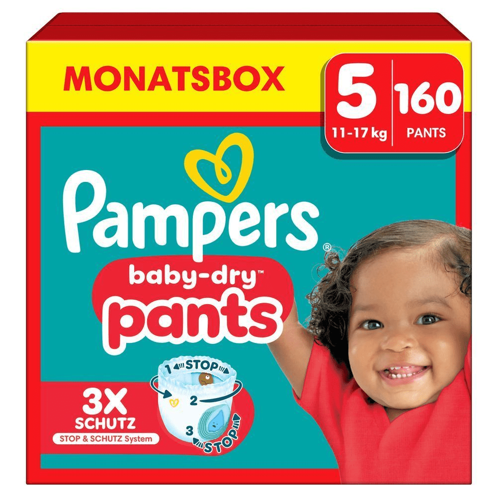 Bild: Pampers Baby-Dry Pants Größe 5, 12kg - 17kg 