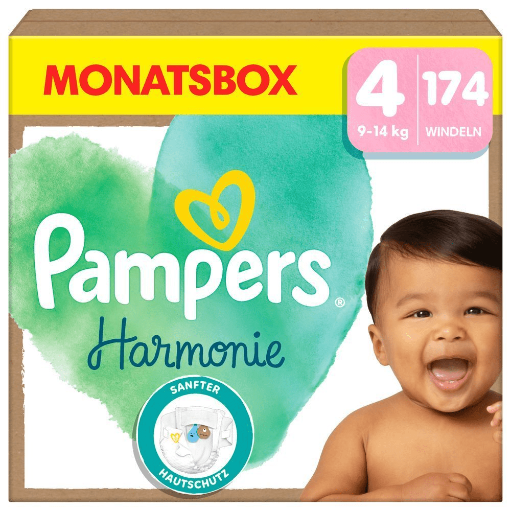 Bild: Pampers Harmonie Windeln, Größe 4, 9kg - 14kg 