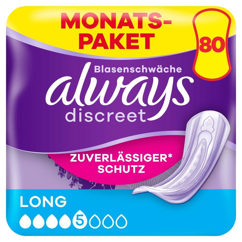 Bild: always Discreet Inkontinenz-Einlagen Long Plus 