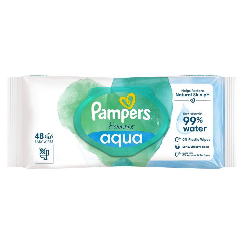 Bild: Pampers Harmonie Aqua Feuchttücher 1X48 