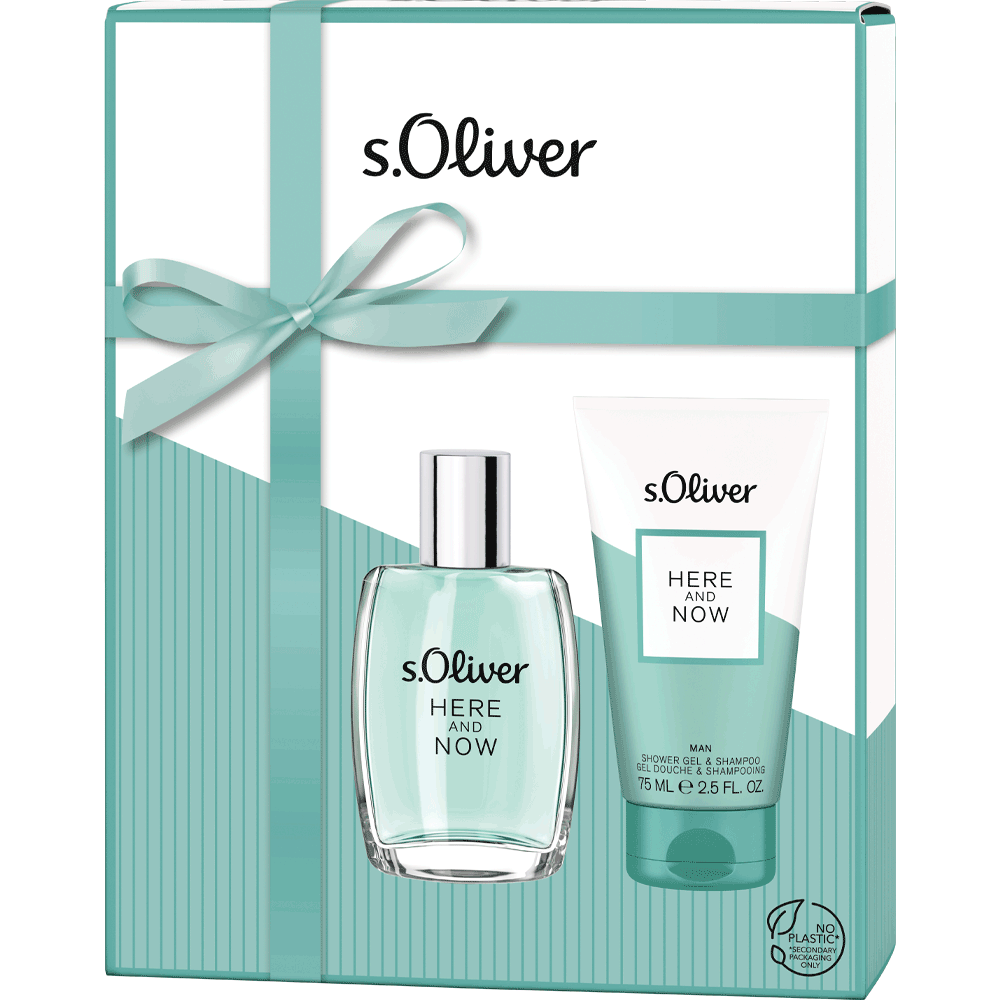 Bild: s.Oliver Here and Now Men Geschenkset Eau de Toilette 30 ml + Duschgel 75 ml 