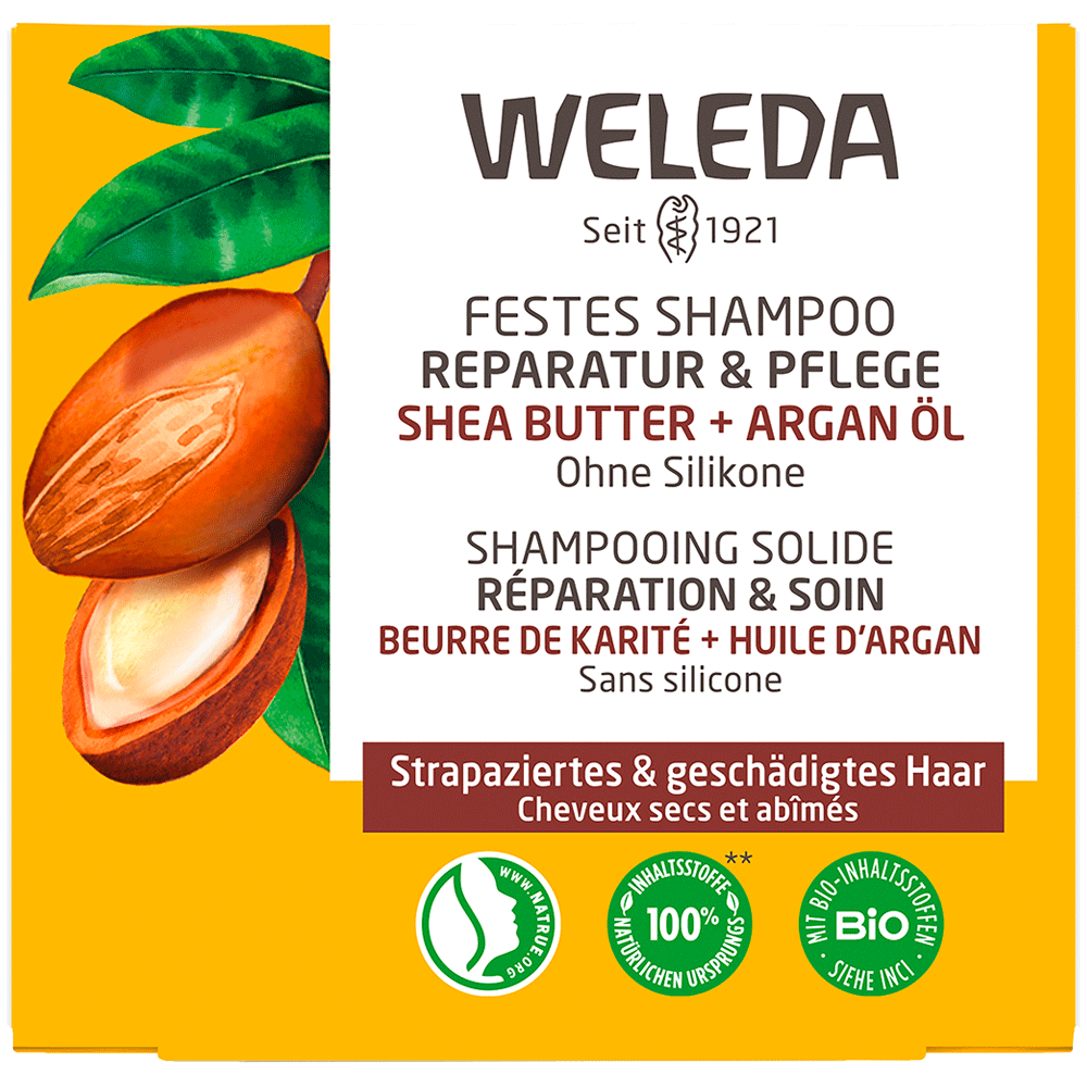 Bild: WELEDA Festes Shampoo Reparatur & Pflege 