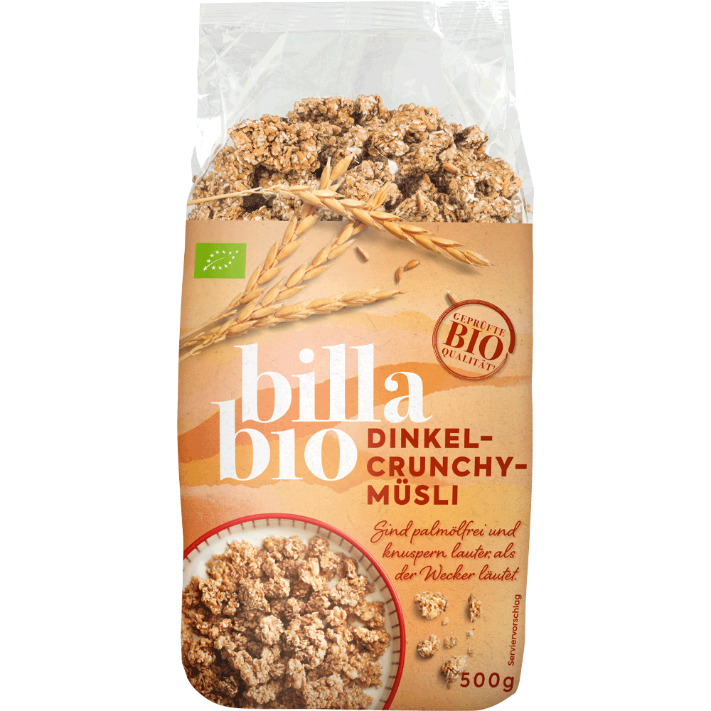 Bild: Billa Bio Dinkel Crunchy Müsli 