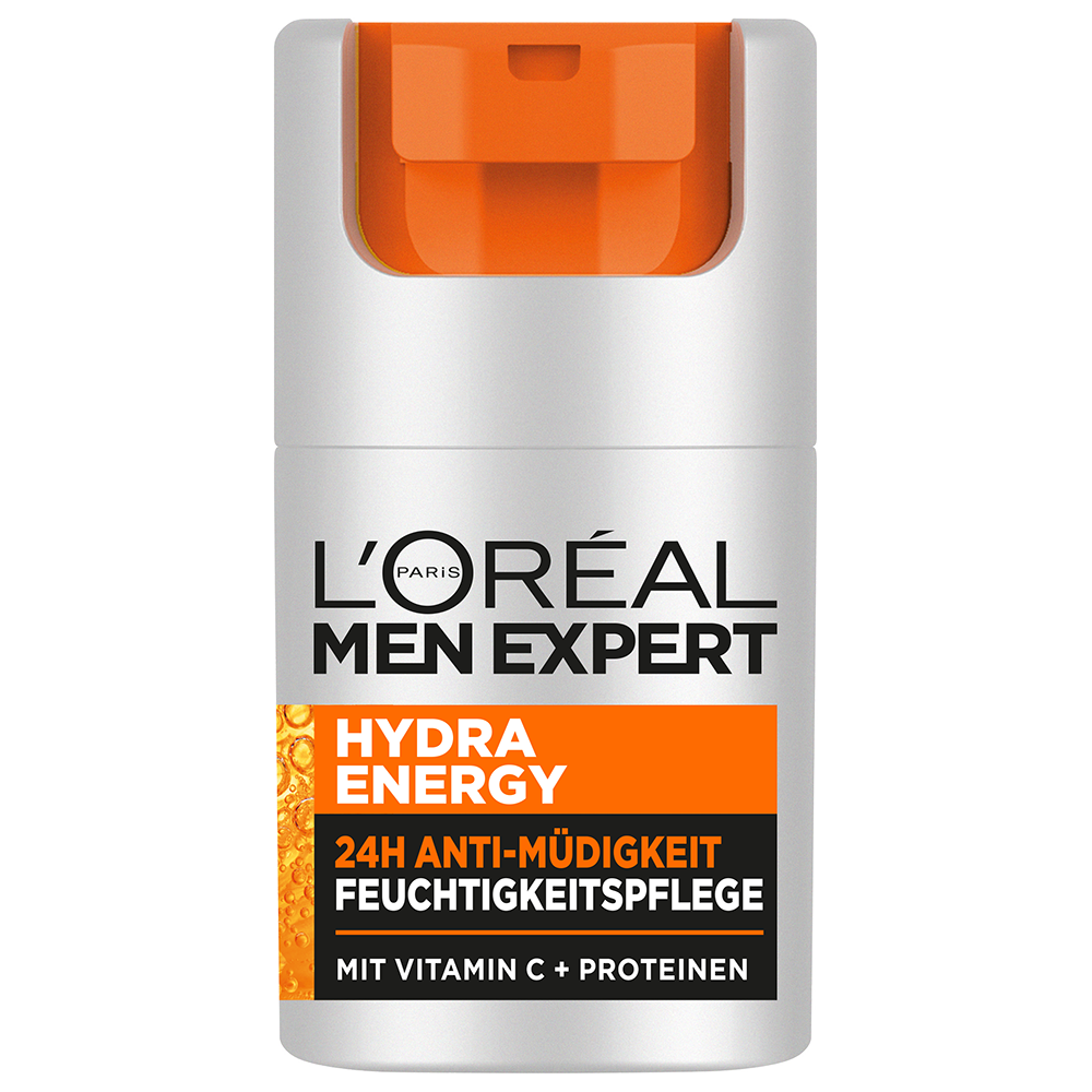 Bild: L'ORÉAL PARIS MEN EXPERT Hydra Energy Energy Bag Kulturbeutel mit Gesichtscreme & Duschgel 