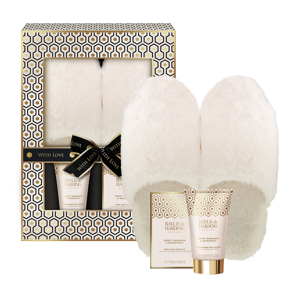 Bild: Baylis & Harding Geschenkset Hausschuhe und Fußpflege 