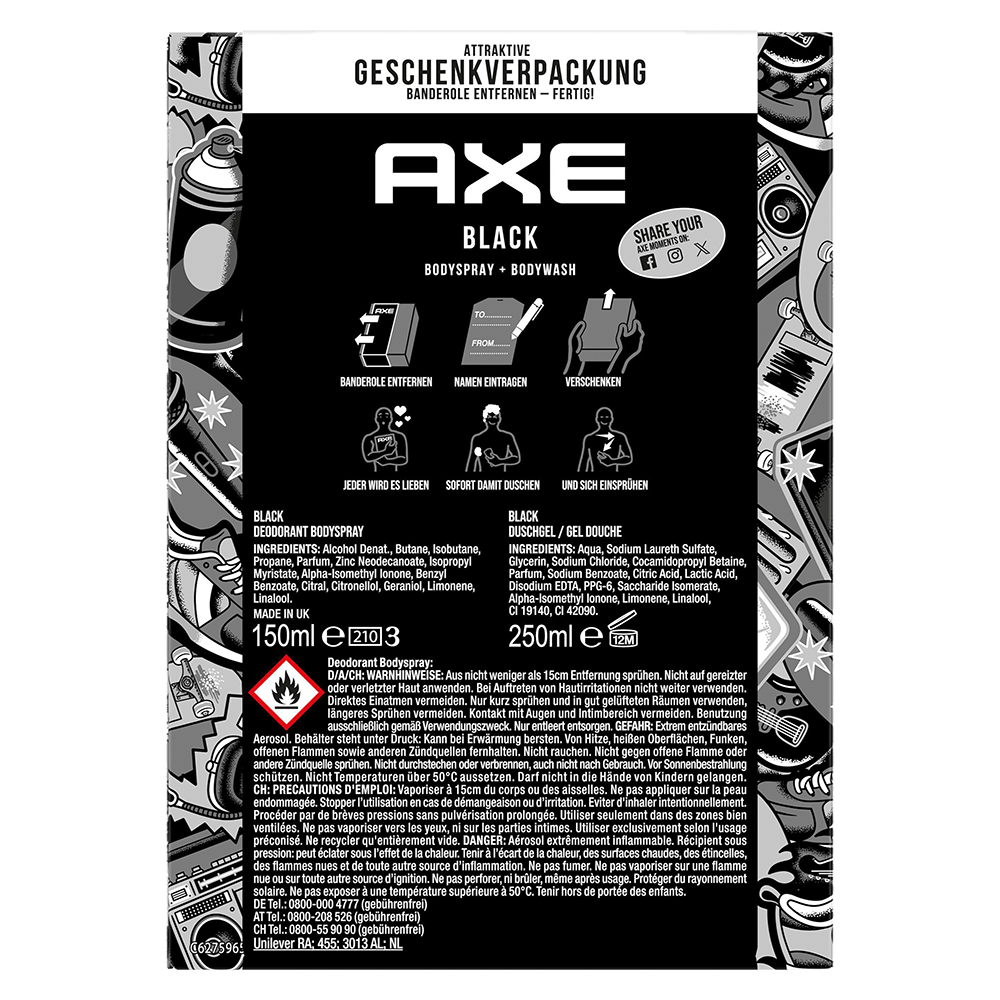 Bild: AXE Geschenkset Black 