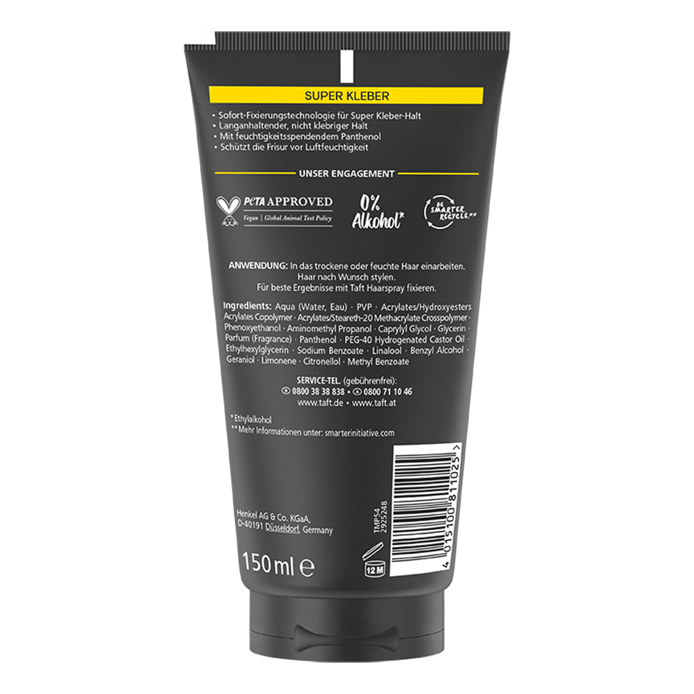 Bild: Schwarzkopf taft Styling Gel Super Kleber 