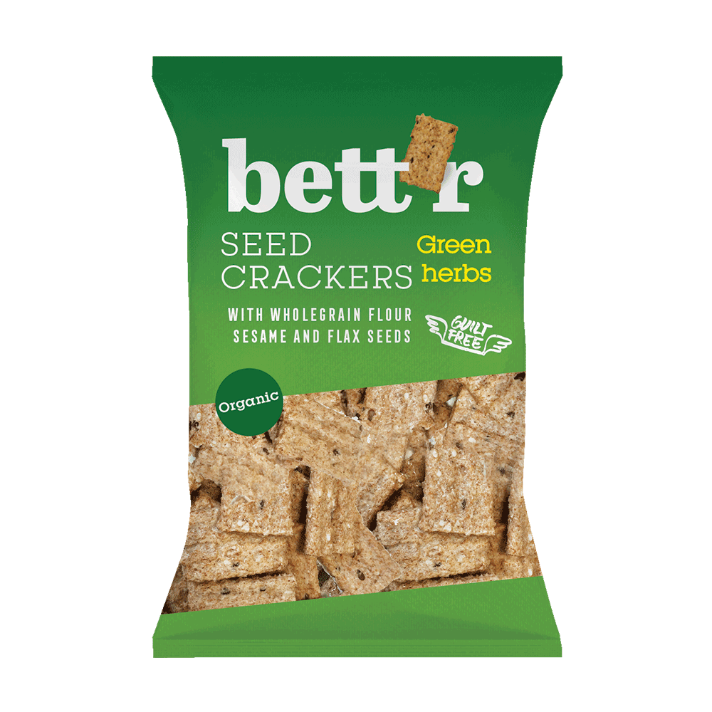 Bild: Bett'r Seed Crackers Green Herbs 