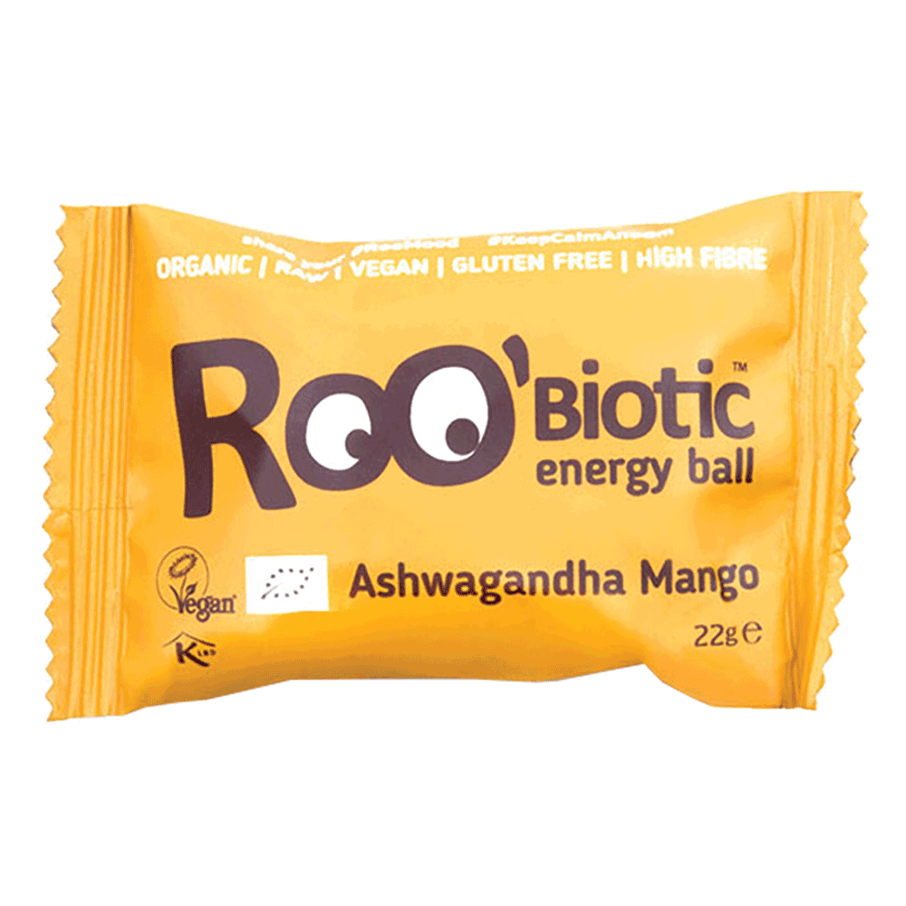 Bild: Roobiotic Energy Ball Ashwagandha Mango 