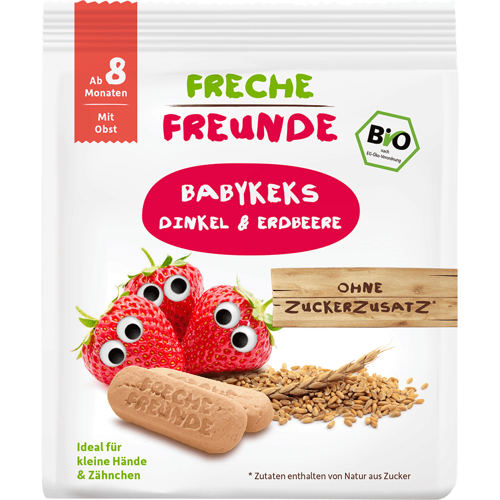 Bild: Freche Freunde Babykeks Dinkel Erdbeer 