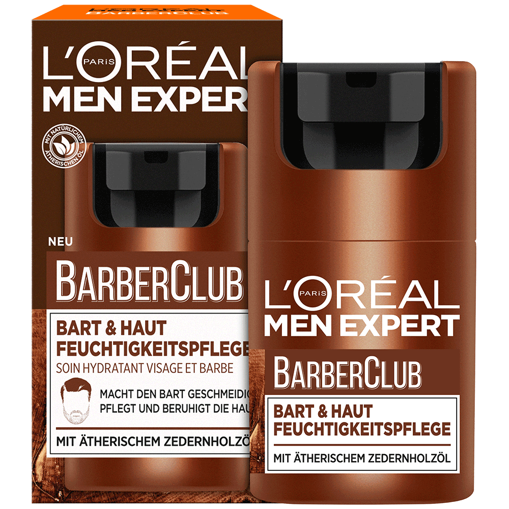 Bild: L'ORÉAL PARIS MEN EXPERT Barber Club: Bart & Haut Feuchtigkeitspflege 