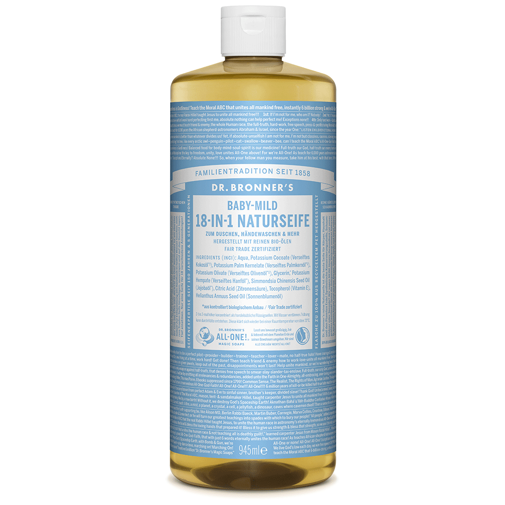 Bild: Dr. Bronner's 18-in-1 Naturseife Babymild 945ml