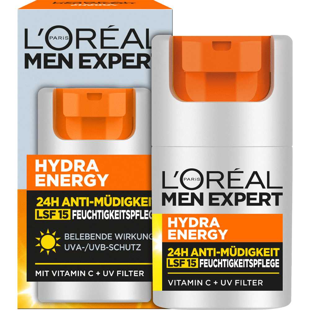 Bild: L'ORÉAL PARIS MEN EXPERT Hydra Energy 24H Pflege LSF 15 