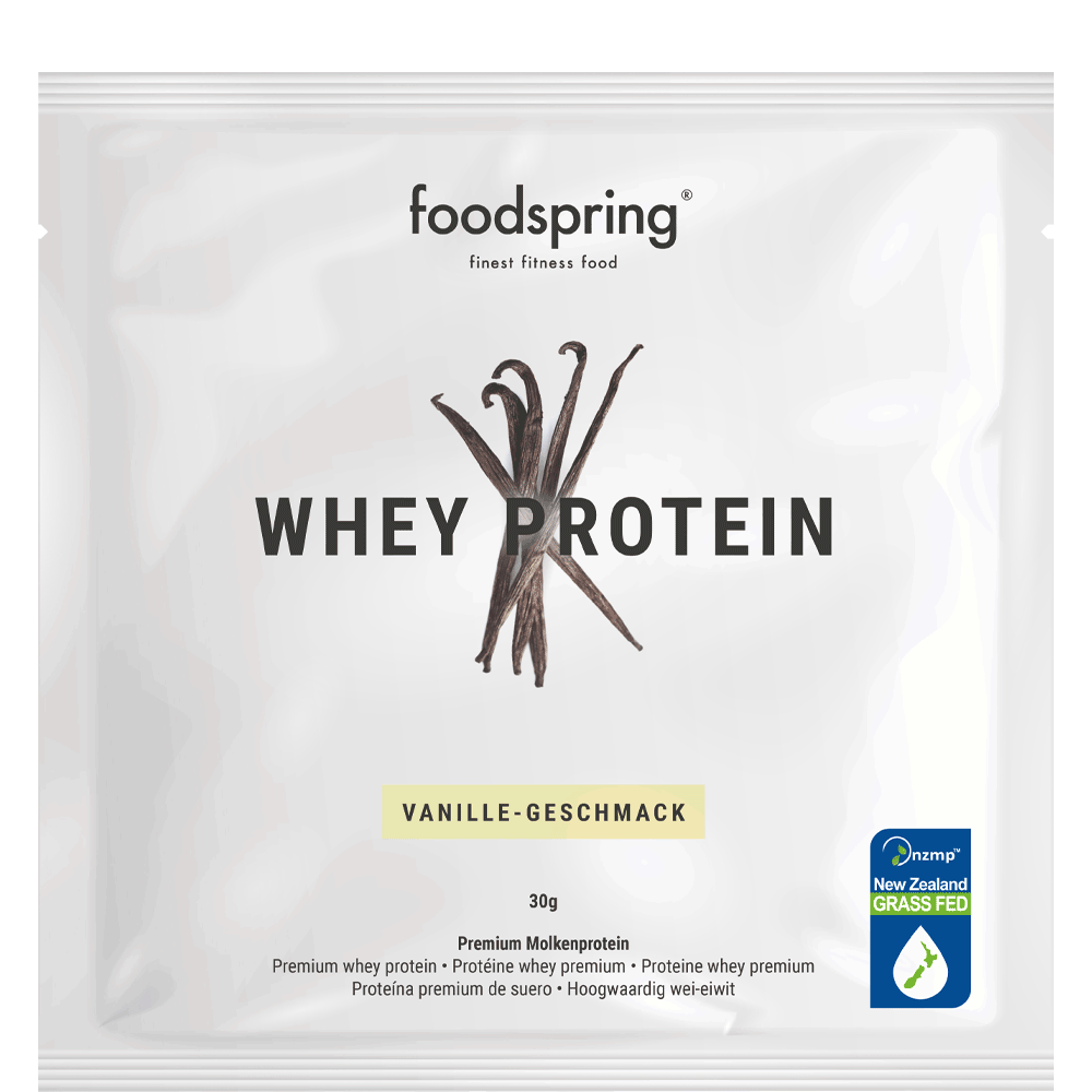 Bild: foodspring Whey Protein Vanille-Geschmack 