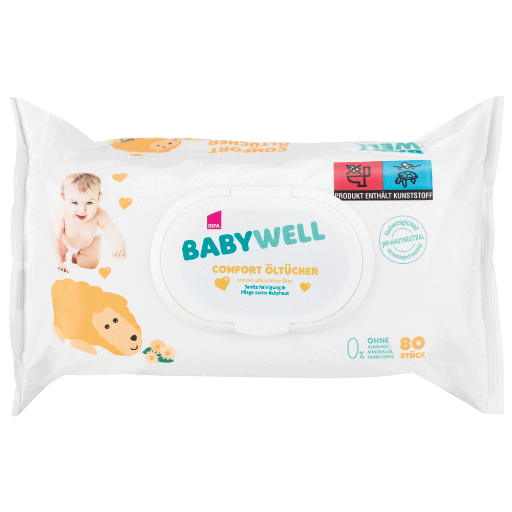 Bild: BABYWELL Comfort Öl Tücher 