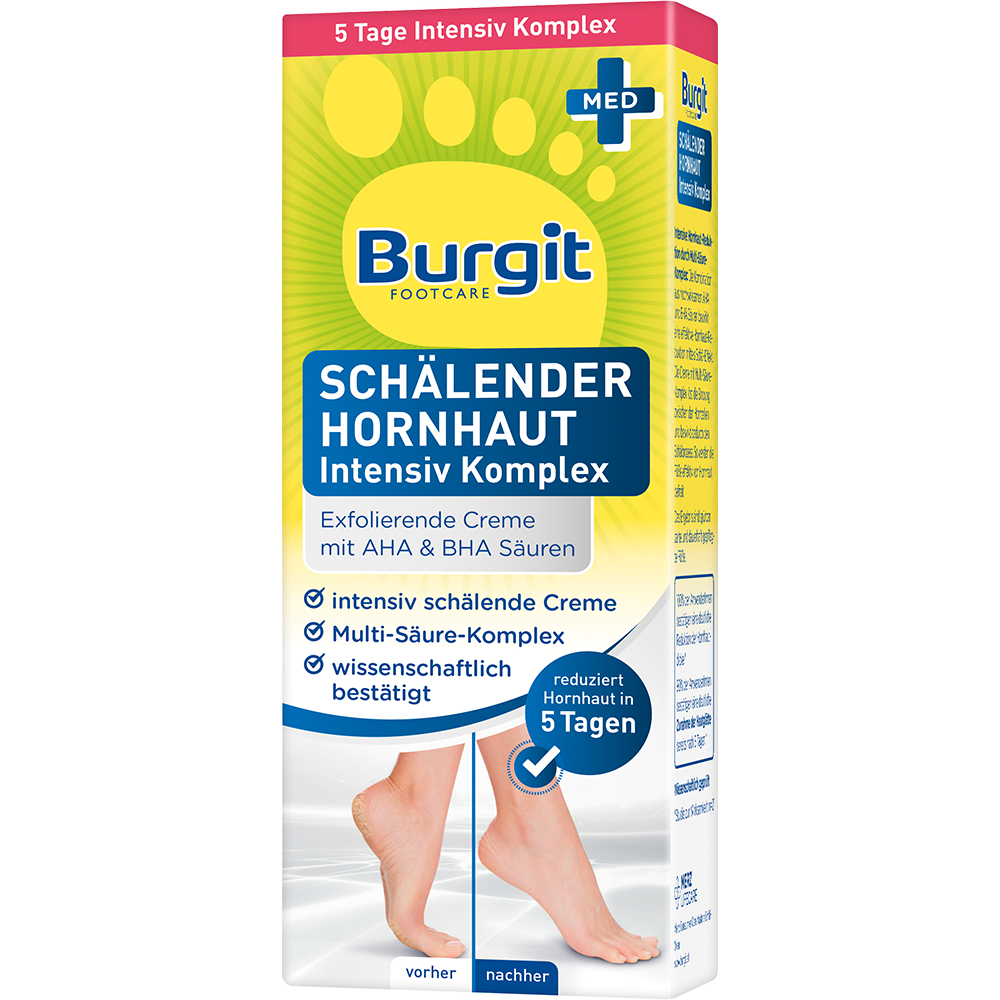 Bild: Burgit Footcare Schälender Hornhaut Intensiv Komplex 