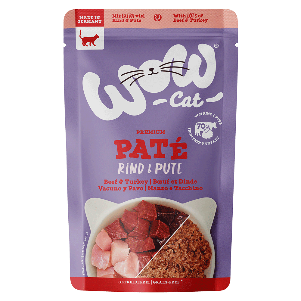 Bild: WOW Cat Paté Rind & Pute 