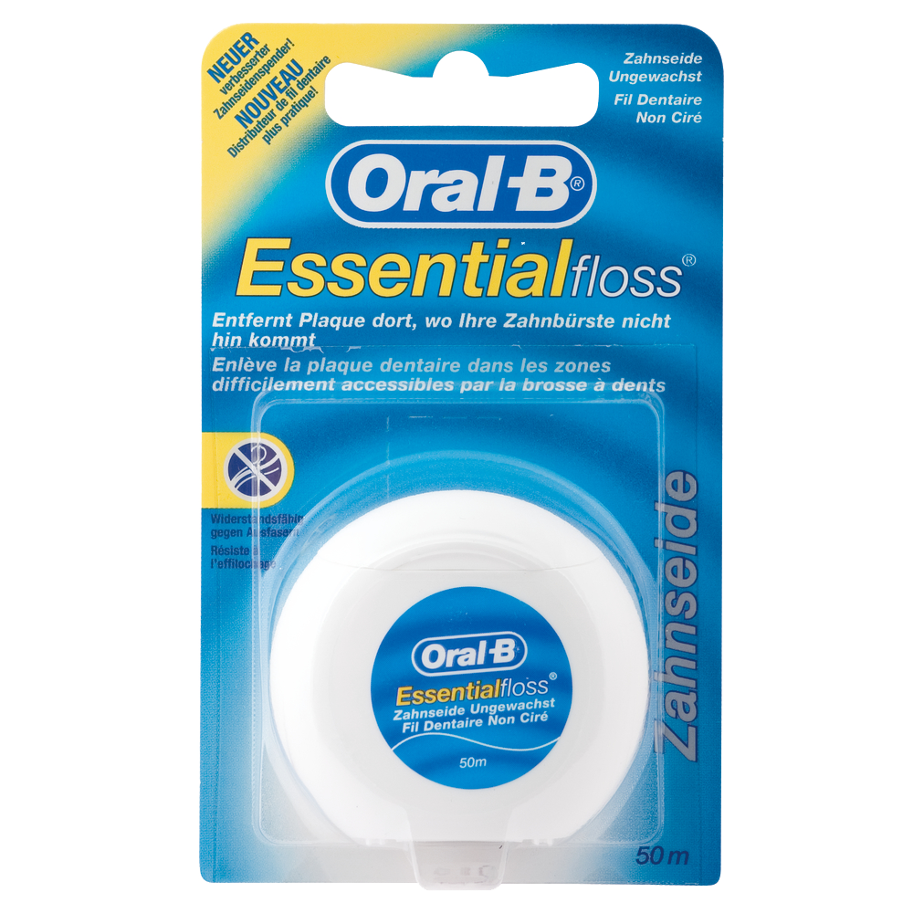 Bild: Oral-B Essentialfloss Zahnseide Ungewachst 