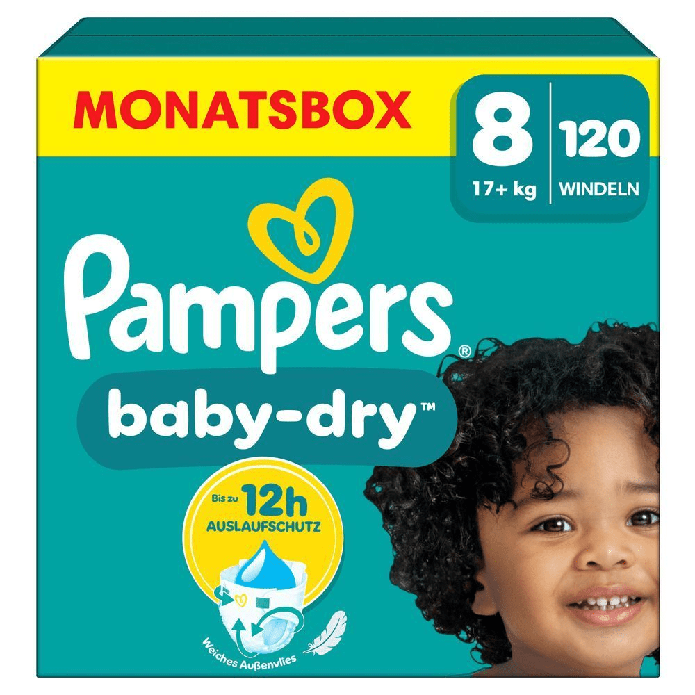 Bild: Pampers Baby-Dry Größe 8, 17kg+ 