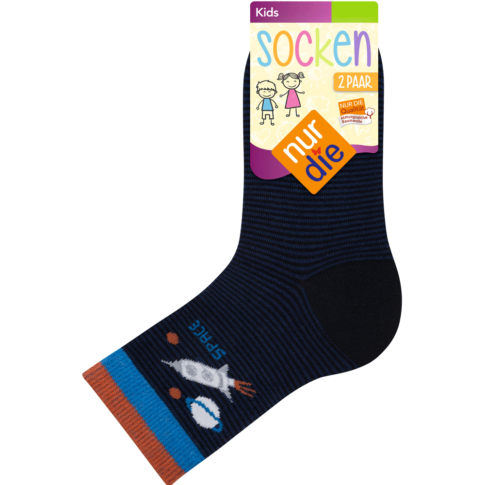 Bild: nur die Kinder Socken Doppelpack weltall