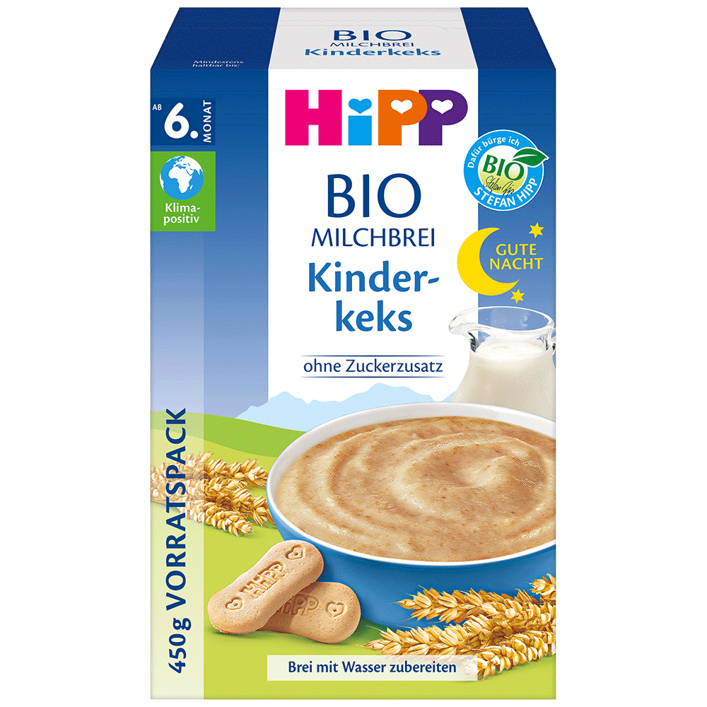 Bild: HiPP Bio Milchbrei Kinderkeks 