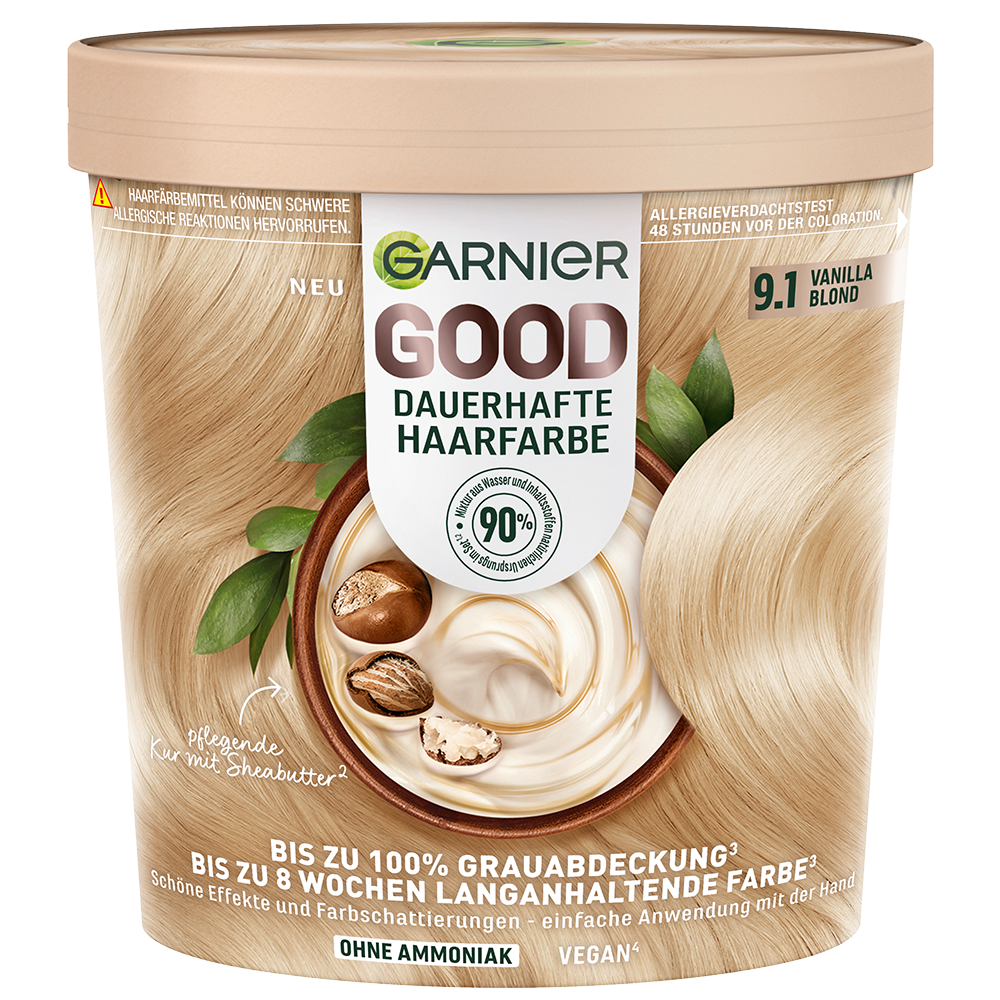 Bild: GARNIER GOOD Dauerhafte Haarfarbe vanilla blond