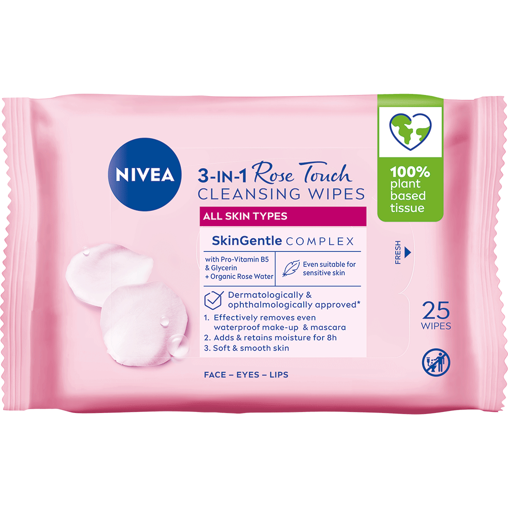 Bild: NIVEA 3in1 Rose Touch Reinigungstücher 