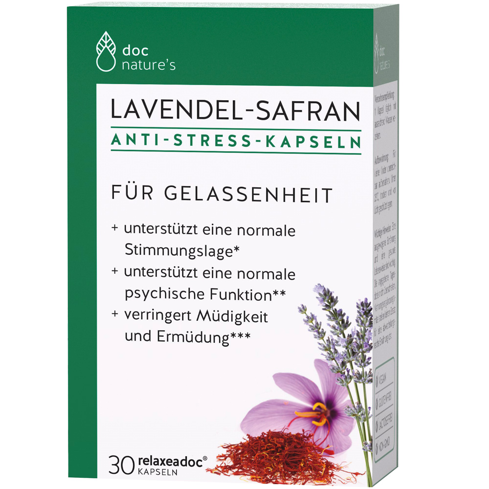 Bild: doc nature's Lavendel-Safran Kapseln 