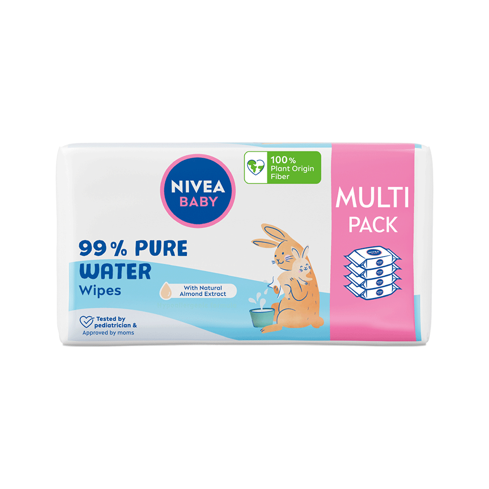 Bild: NIVEA Baby Feuchttücher 99% Pure Water Multipack 