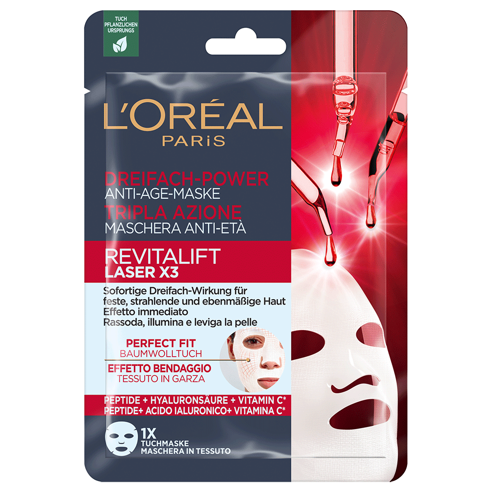 Bild: L'ORÉAL PARIS Revitalift Laser X3 Creme Tuchmaske 