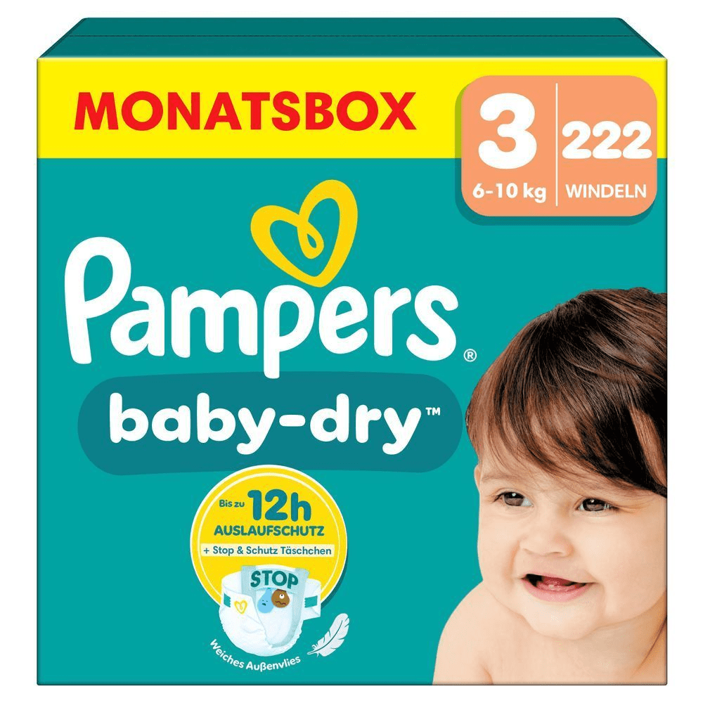 Bild: Pampers Baby-Dry Größe 3, 6kg - 10kg 